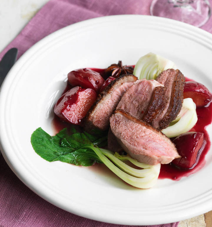 Chinesestyle crispy duck with a sweet and tart plum sauce Sainsbury